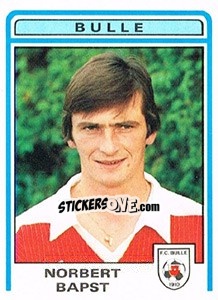 Sticker Norbert Bapst - Football Switzerland 1982-1983 - Panini