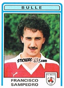 Sticker Francisco Sampedro - Football Switzerland 1982-1983 n. 71 - Panini
