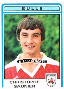 Sticker Christophe Saunier - Football Switzerland 1982-1983 - Panini