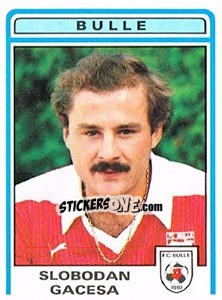 Sticker Slobodan Gacesa - Football Switzerland 1982-1983 - Panini