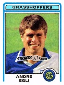 Cromo Andre Egli - Football Switzerland 1982-1983 n. 81 - Panini