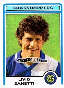 Figurina Livio Zanetti - Football Switzerland 1982-1983 n. 92 - Panini