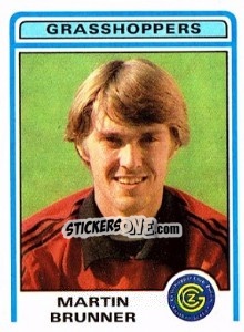 Cromo Martin Brunner - Football Switzerland 1982-1983 - Panini