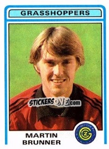 Figurina Martin Brunner - Football Switzerland 1982-1983 n. 93 - Panini