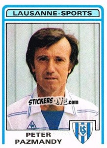 Cromo Peter Pazmandy - Football Switzerland 1982-1983 n. 95 - Panini