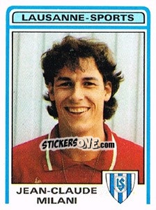Figurina Jean-Claude Milani - Football Switzerland 1982-1983 n. 96 - Panini