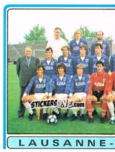 Sticker Team Photo (puzzle 1) - Football Switzerland 1982-1983 - Panini