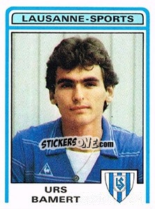Cromo Urs Bamert - Football Switzerland 1982-1983 n. 101 - Panini