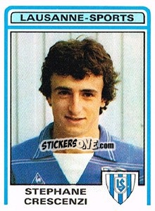 Cromo Stephane Crescenzi - Football Switzerland 1982-1983 - Panini