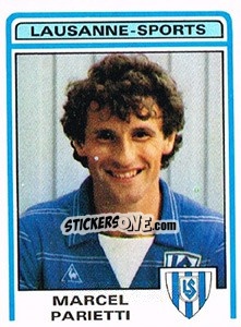 Sticker Marcel Parietti - Football Switzerland 1982-1983 n. 104 - Panini