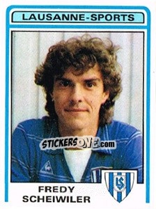 Figurina Fredy Scheiwiler - Football Switzerland 1982-1983 n. 106 - Panini