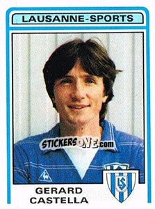 Sticker Gerard Castella - Football Switzerland 1982-1983 n. 107 - Panini