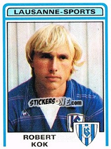 Figurina Robert Kok - Football Switzerland 1982-1983 n. 108 - Panini
