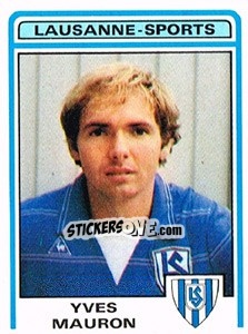 Sticker Yves Mauron - Football Switzerland 1982-1983 n. 109 - Panini