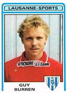 Sticker Guy Burren - Football Switzerland 1982-1983 - Panini