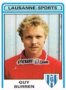 Figurina Guy Burren - Football Switzerland 1982-1983 - Panini