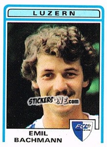 Figurina Emil Bachmann - Football Switzerland 1982-1983 n. 117 - Panini