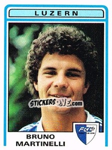 Sticker Bruno Martinelli - Football Switzerland 1982-1983 - Panini