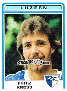 Figurina Fritz Kress - Football Switzerland 1982-1983 n. 122 - Panini