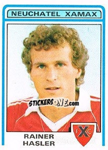 Cromo Rainer Hasler - Football Switzerland 1982-1983 - Panini