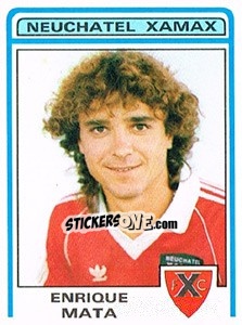 Sticker Enrique Mata - Football Switzerland 1982-1983 - Panini