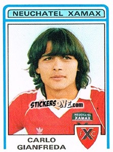 Sticker Carlo Gianfreda - Football Switzerland 1982-1983 - Panini