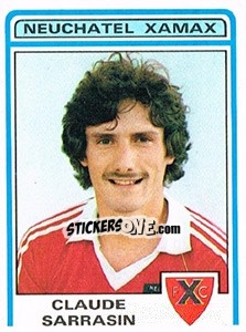 Cromo Claude Sarrasin - Football Switzerland 1982-1983 - Panini