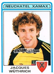 Sticker Jacques Wuthrich - Football Switzerland 1982-1983 - Panini