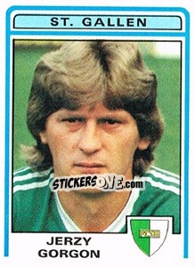 Sticker Jerzy Gorgon - Football Switzerland 1982-1983 n. 153 - Panini