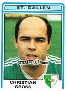 Sticker Christian Gross - Football Switzerland 1982-1983 n. 154 - Panini