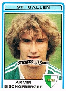 Cromo Armin Bischofberger - Football Switzerland 1982-1983 - Panini