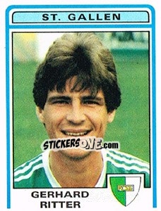 Sticker Gerhard Ritter - Football Switzerland 1982-1983 - Panini