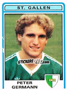 Sticker Peter Germann - Football Switzerland 1982-1983 - Panini