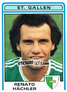 Figurina Renato Hachler - Football Switzerland 1982-1983 n. 163 - Panini