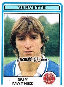 Sticker Guy Mathez - Football Switzerland 1982-1983 n. 167 - Panini