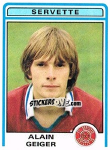 Sticker Alain Geiger - Football Switzerland 1982-1983 - Panini