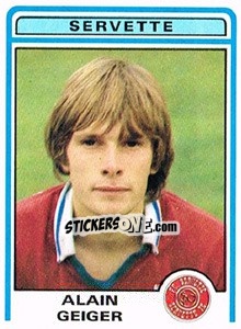 Sticker Alain Geiger - Football Switzerland 1982-1983 n. 172 - Panini