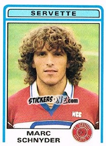 Cromo Marc Schnyder - Football Switzerland 1982-1983 - Panini