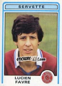 Cromo Lucien Favre - Football Switzerland 1982-1983 - Panini
