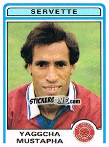 Sticker Yaggcha Mustapha - Football Switzerland 1982-1983 - Panini