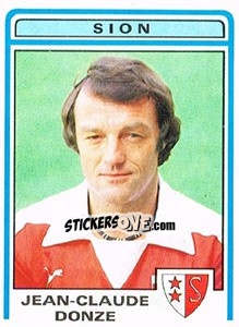 Figurina Jean-Claude Donze - Football Switzerland 1982-1983 n. 185 - Panini