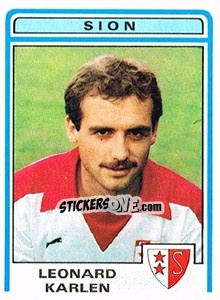 Sticker Leonard Karlen - Football Switzerland 1982-1983 n. 190 - Panini