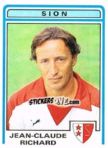 Figurina Jean-Claude Richard - Football Switzerland 1982-1983 - Panini