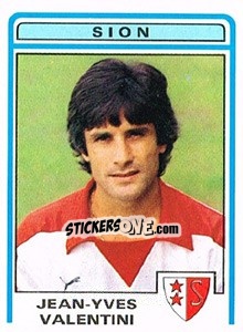 Cromo Jean-Yves Valentini - Football Switzerland 1982-1983 - Panini
