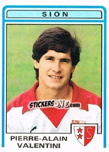 Cromo Pierre-Alain Valentini - Football Switzerland 1982-1983 - Panini