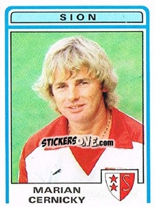 Cromo Marian Cernicky - Football Switzerland 1982-1983 - Panini
