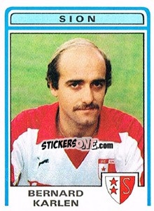 Cromo Bernard Karlen - Football Switzerland 1982-1983 - Panini