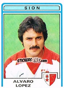 Sticker Alvaro Lopez - Football Switzerland 1982-1983 - Panini