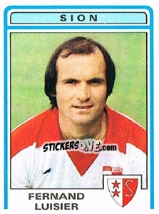 Sticker Fernand Luisier - Football Switzerland 1982-1983 - Panini
