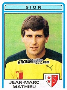 Figurina Jean-Marc Mathieu - Football Switzerland 1982-1983 n. 201 - Panini